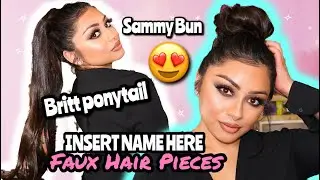 INSERT NAME HERE TRY ON AND REVIEW | BRITT PONYTAIL AND SAMMY BUN