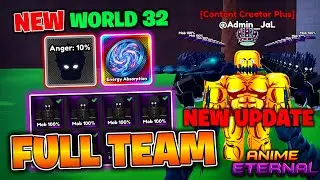 I Unlocked NEW World 32 and Got Full Team [SS] Champions In Anime Eternal Update... Exorcism Quest!