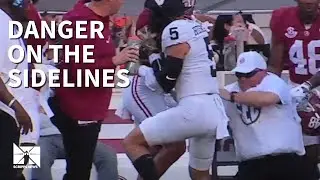 Sideline collisions: Inside a growing safety risk in college football
