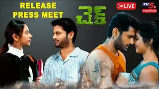 LIVE : Check Movie Pre Release Press Meet | Nithiin | Rakul Preeth Singh | Priya Varrier |  TV5