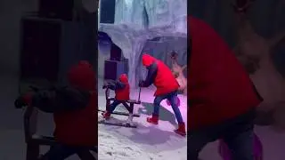 snow fantasy# #Hilite Mall# Kozhikode# #enjoyment# #entertainment# Achan mole# trending shorts