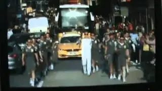 Jamie Weller running with the Olympic Torch