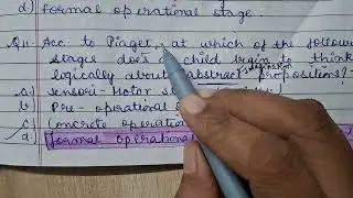 Jean Piaget Theory questions I Ctet Notes Discussions Series Radhe Radhe 🙏 Radha Radha Radha 