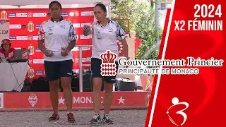 2e tour FRANCE vs MONACO : International doublette féminin à pétanque de Monaco 2024