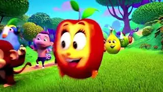Fruit Parade in the Jungle - fun, music filled with animal friends and kids nursery rhymes