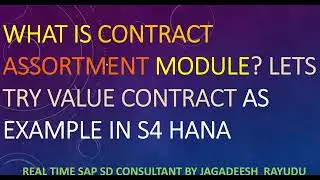 SAP SD: WHAT IS CONTRACT ASSORTMENT MODULE LETS TRY VALUE CONTRACT AS EXAMPLE IN S4 HANA