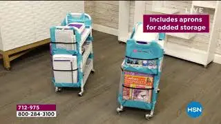 TotallyTiffany Craft Cart Set of 2 with Aprons and Die S...