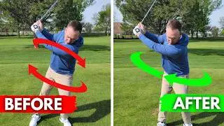 How to Stop Hanging Back and Get Through the Golf Ball