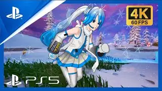 Fortnite Winter Fest - Snow Miku ❄️ - Battle Royale  -  PS5 4k 60 FPS HDR