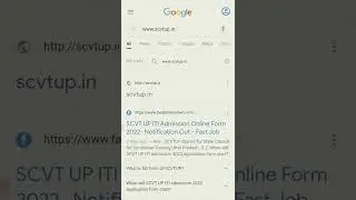 #iti online form 2022 # website in up www.scvtup.in