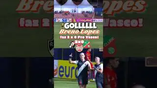 Bruno Lopes faz o segundo gol do Vasco pra sacramentar a vit&oacute;ria na copinha! 💢