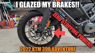 KTM 390 Adventure Part 33 (EBC double H sintered brake pad upgrade)