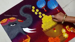 Poster Rangoli DIWALI Special | दिवाळी रांगोळी | लक्ष्मी पुजन रांगोळी | Easy Laxmi Pujan Rangoli