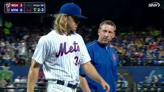 WSH@NYM: Syndergaard pulled in the 5th with injury