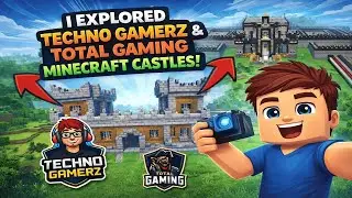 Techno Gamerz & Total Gaming Castle Tour in Minecraft 😍 | Indian Minecraft Vlog