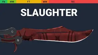 Butterfly Knife Slaughter - Skin Float And Wear Preview