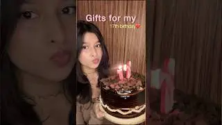 Все, что мне подарили на день рождения🎂 #12класс #мини-блог #видеоблог #макияж #деньрождения #тре...