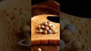 Saturn on bread 🍞 | #mixtape #asmr #aivideo #mostsatisfyingvideo #satisfying #explore #viral #edit