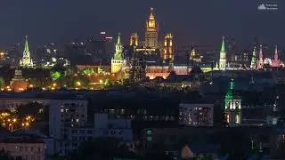 Moscow rainy center 2018 timelapse