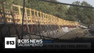 After being badly built, Sacramento new Del Rio Trail bridge could open this fall