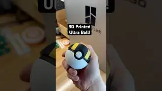 3D printed Ultra Ball from Pokemon! #pokemon #3dprinting #pokeball #ultraball #3dprinted