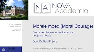 Morele moed, Paul Frijters (+ English subtitles)