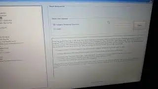 Solved Dell Laptop : Legacy external device boot mode does not support os boot