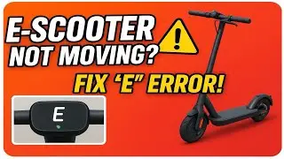 Scooter 🛴 Not Moving? Fix &ldquo;E&rdquo; Error ⚡ | 🛠 Replace Display + Self Test Guide #scooter