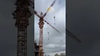 Tower Crane Collapse Caught on Camera | Construction Site Disaster