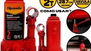 como usar o MACACO hidr&aacute;ulico garrafa 2 TONELADAS?