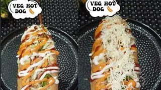 veg hotdog recipe //saucy hotdog #cheesyhotdog #hotdog #shorts #viral #explorepage