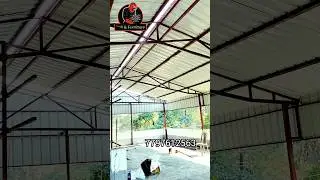 Roofing sheet shed. Roof color steel tile construction. #viral #reels #house  #trending #YouTube