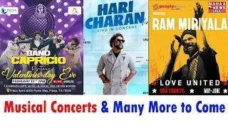 Musical Concerts & Many More to Come | America | Latest News Updates | Mahaa News USA