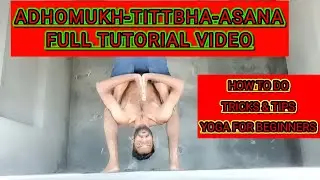 How to do ADHOMUKH TITTIBHA ASANA technique tricks tips full TUTORIAL video #adhomukhtittibhaasana