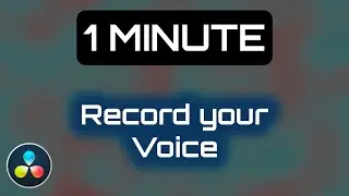 Record your Voice in DaVinci Resolve 17.1.1 // Patch Microphone to Audio Input
