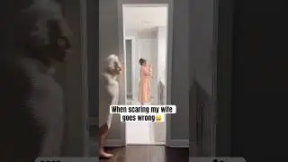 I&rsquo;m never scaring my wife again😳😫😂 #scare #wife #short