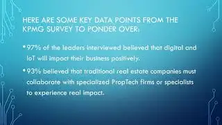Leveraging IoT & Related Technologies in Real Estate & PropTech