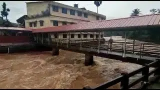 Nandini River overflowing at Shri Kshetra Kateel