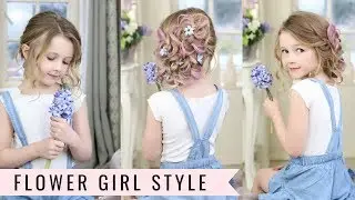 Cute Flower Girl Hairstyle by SweetHearts Hair Design