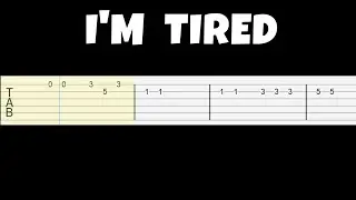 Labrinth & Zendaya - I'm Tired (From Euphoria) (Easy Guitar Tabs Tutorial)