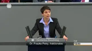 Fraucke Petry: greift die Gr&uuml;nen an!