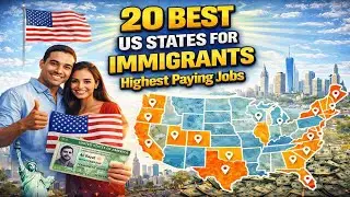 20 BEST US STATES FOR IMMIGRANTS | Highest Paying Jobs