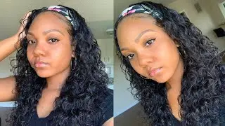 HEADBAND WIG? NO LACE FRONT NEEDED! LOOKS SO REAL Ft. Unice Hair