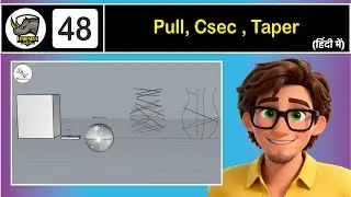 Rhino 8 Beginner Tutorial | Pull, Csec & Taper Commands Beginner 3D Modeling #rhino8 #3dmodeling