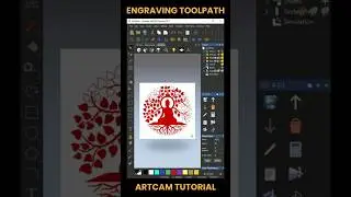 Engraving Toolpath Making In Artcam #artcam #artcamtoolpath #cnc #cncdesign #artcam2008 #engrave