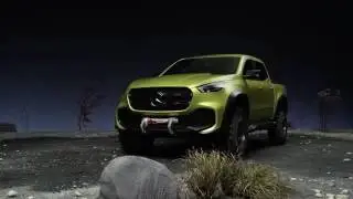 Mercedes Benz Concept X Class powerful adventurer   Design footage