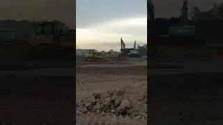 Bulldozer pusing soil clearing land | Heavy Equipment | Heavy Machines