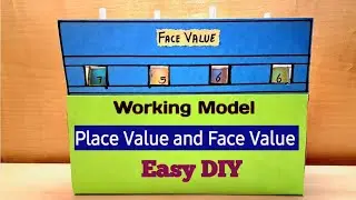 Place Value & Face Value Working model/Easy DIY place Value & Face Value Maths TLM/Kansal Creation