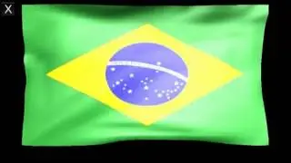 Brazil Flag - High Quality 3D