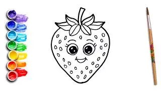 Wait… This Strawberry Comes to Life! 🍓😲 | Super Fun Drawing for Kids